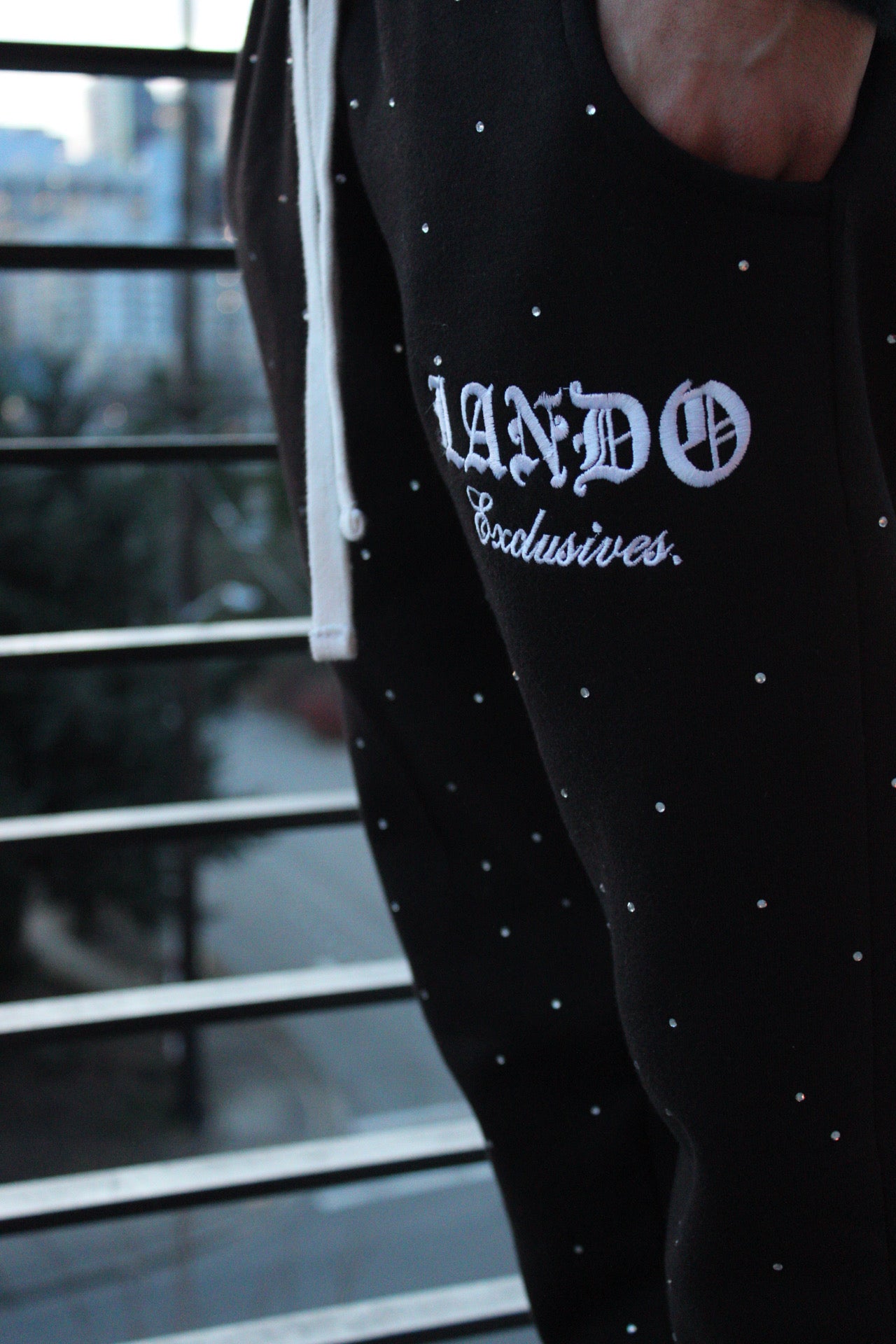 Lando Rhinestone Sweats