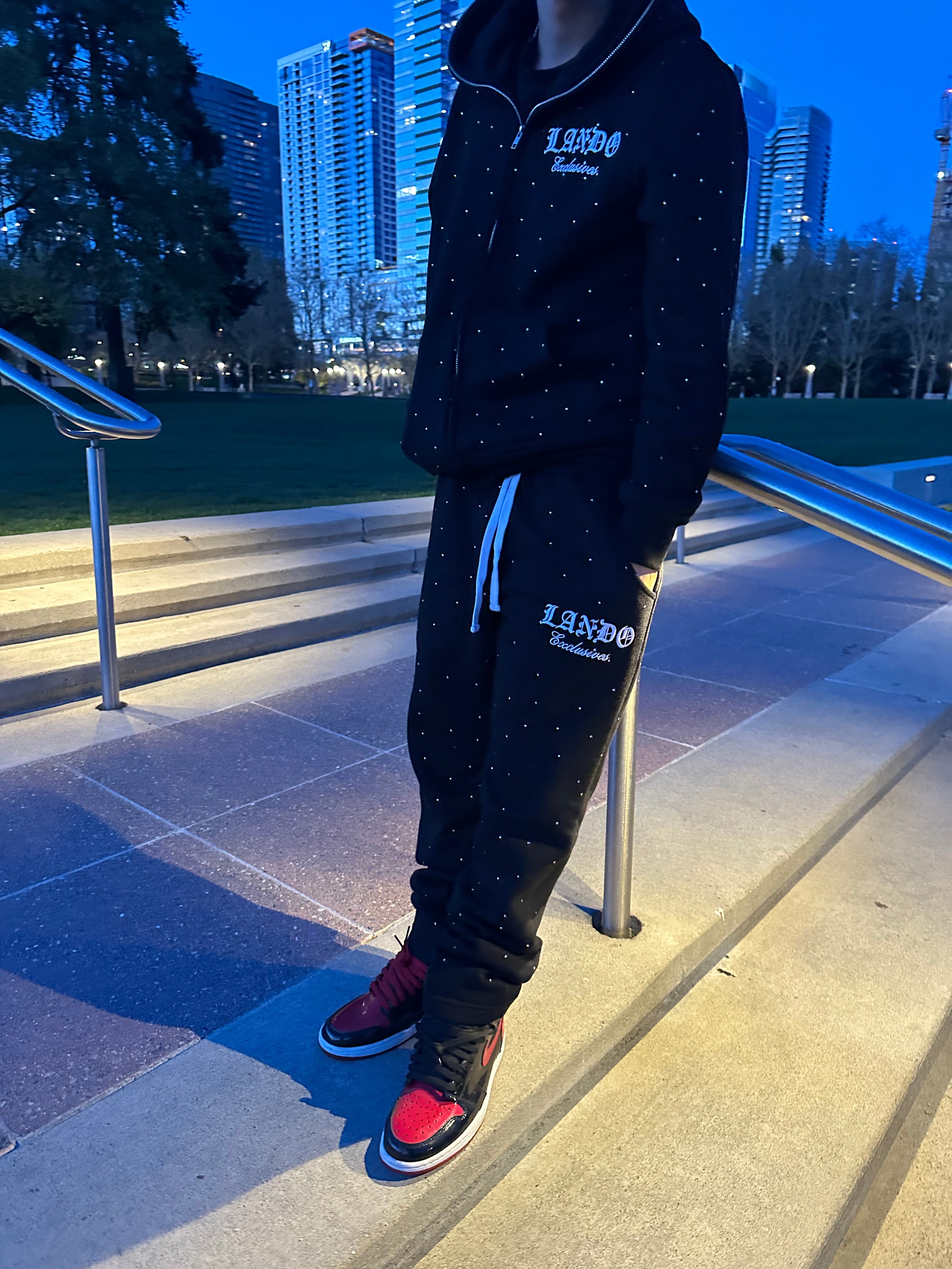 Lando Rhinestone Sweats