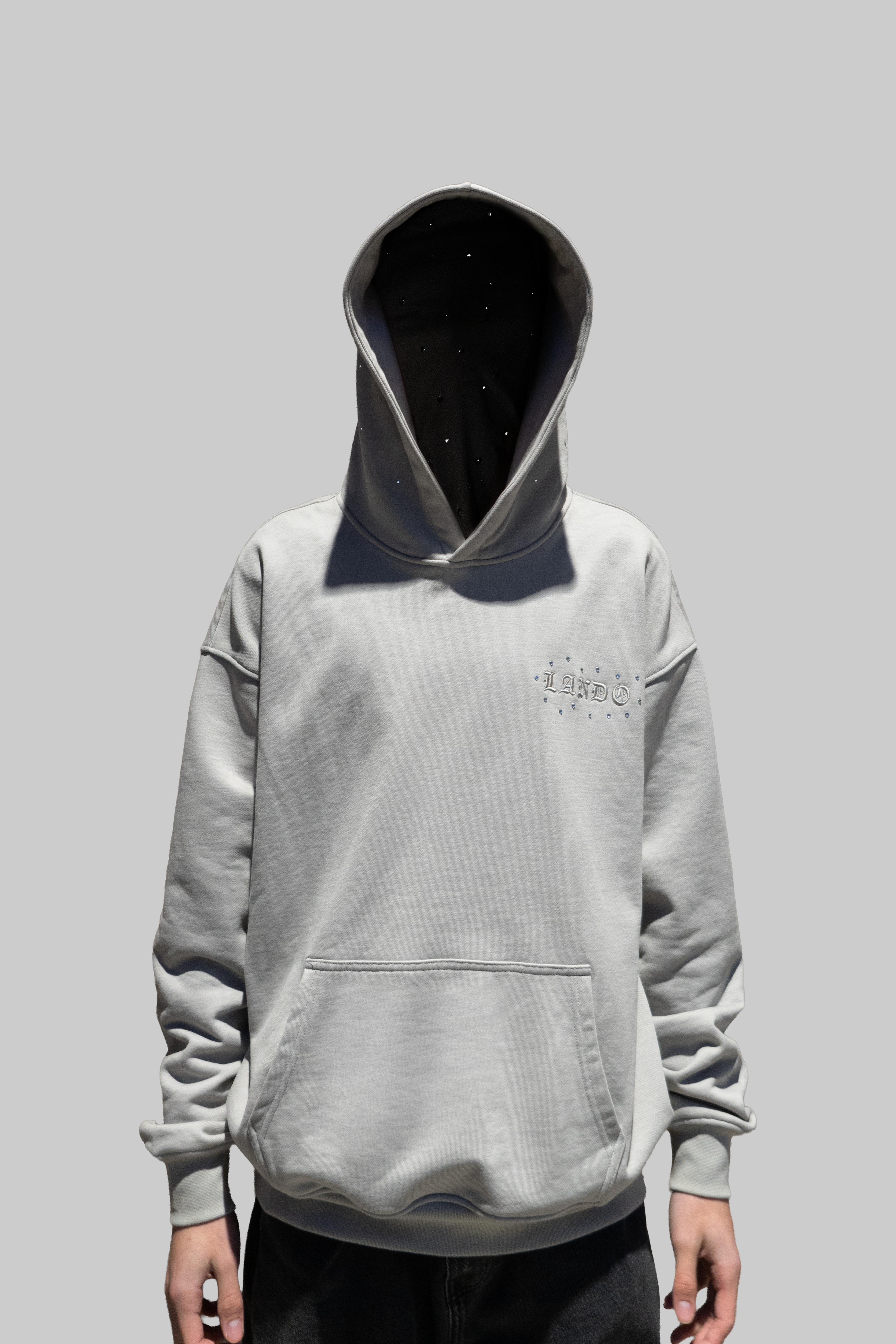 LANDO 'WOLF GREY' HEAVYWEIGHT HOODIE